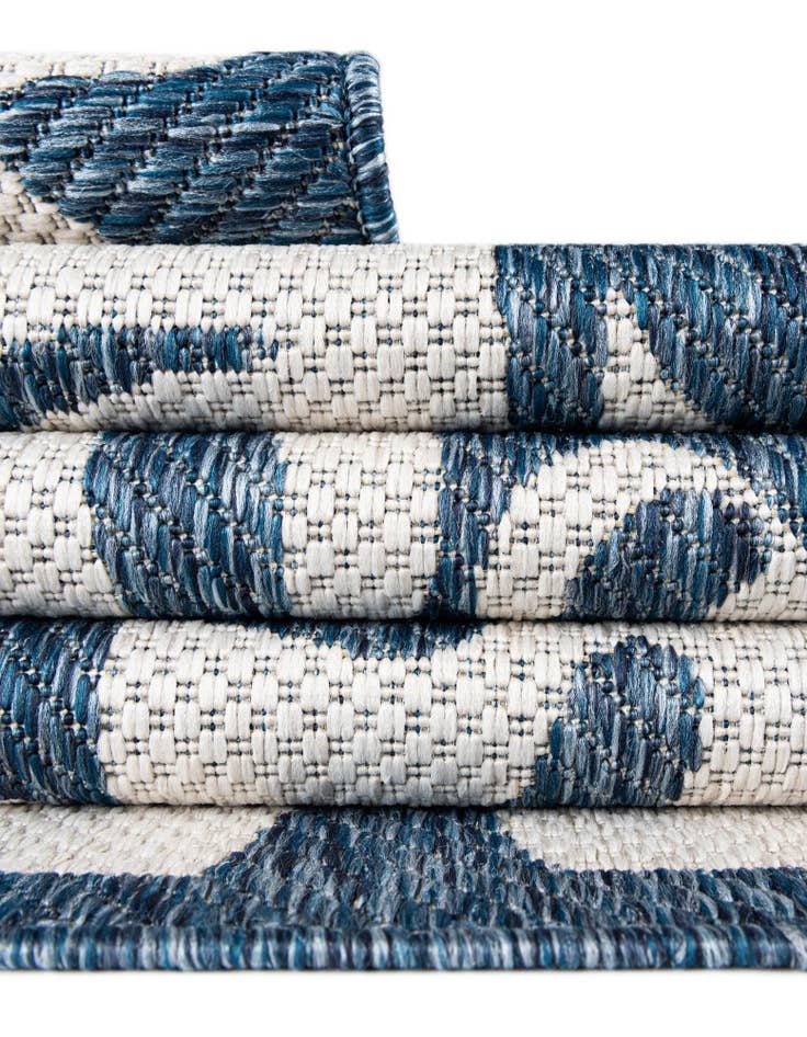 Detail image of  10' x 10'  Washable Modern Indoor / Outdoor Square Rug