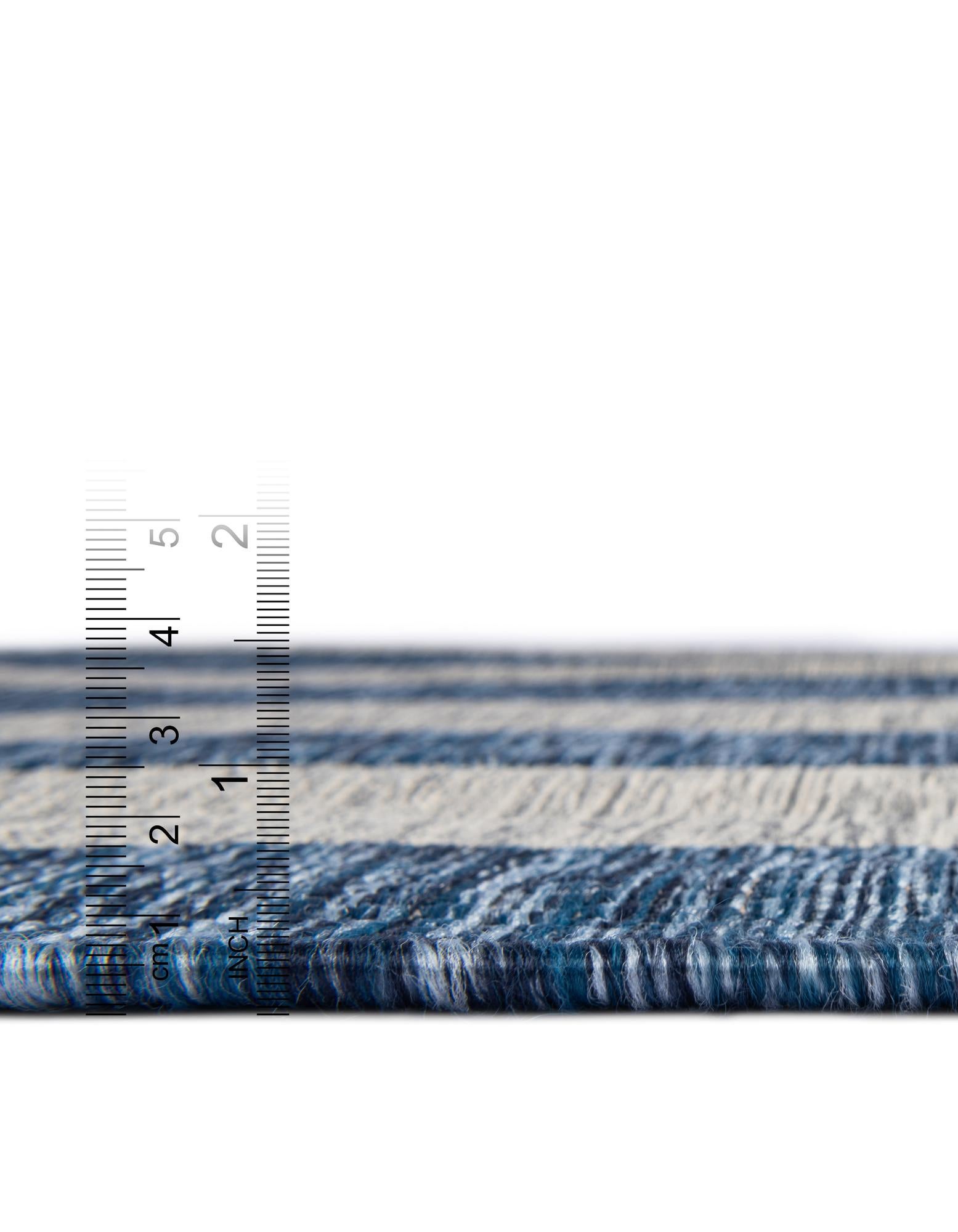 Blue 12' x 12' Ribbon Indoor / Outdoor Square Rug | Rugs.com