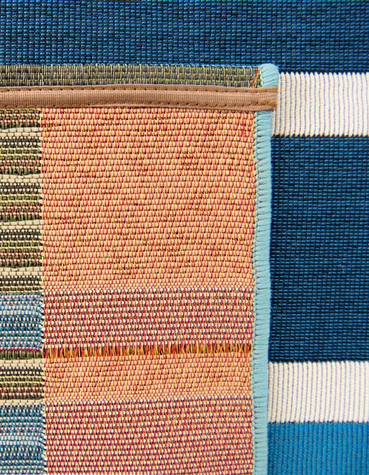 Detail image of  7' 10 x 7' 10  Washable Ribbon Indoor / Outdoor Square Rug