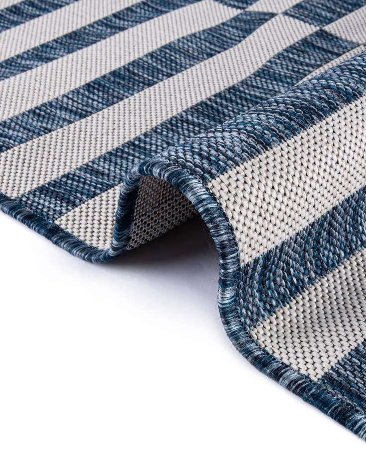 Detail image of  6' x 6'  Washable Ribbon Indoor / Outdoor Square Rug