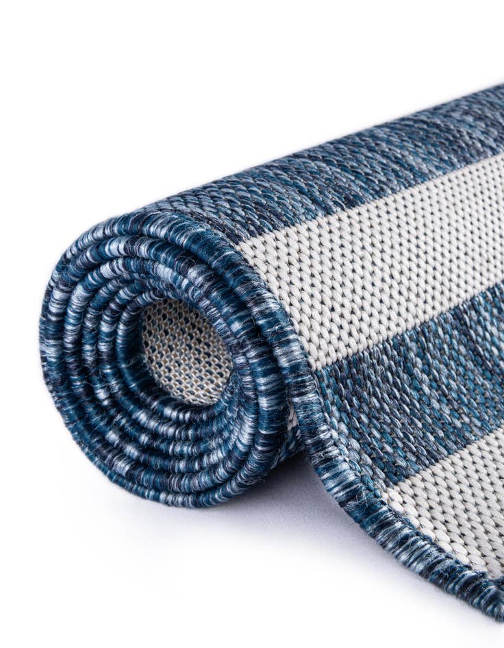Detail image of  6' x 6'  Washable Ribbon Indoor / Outdoor Square Rug