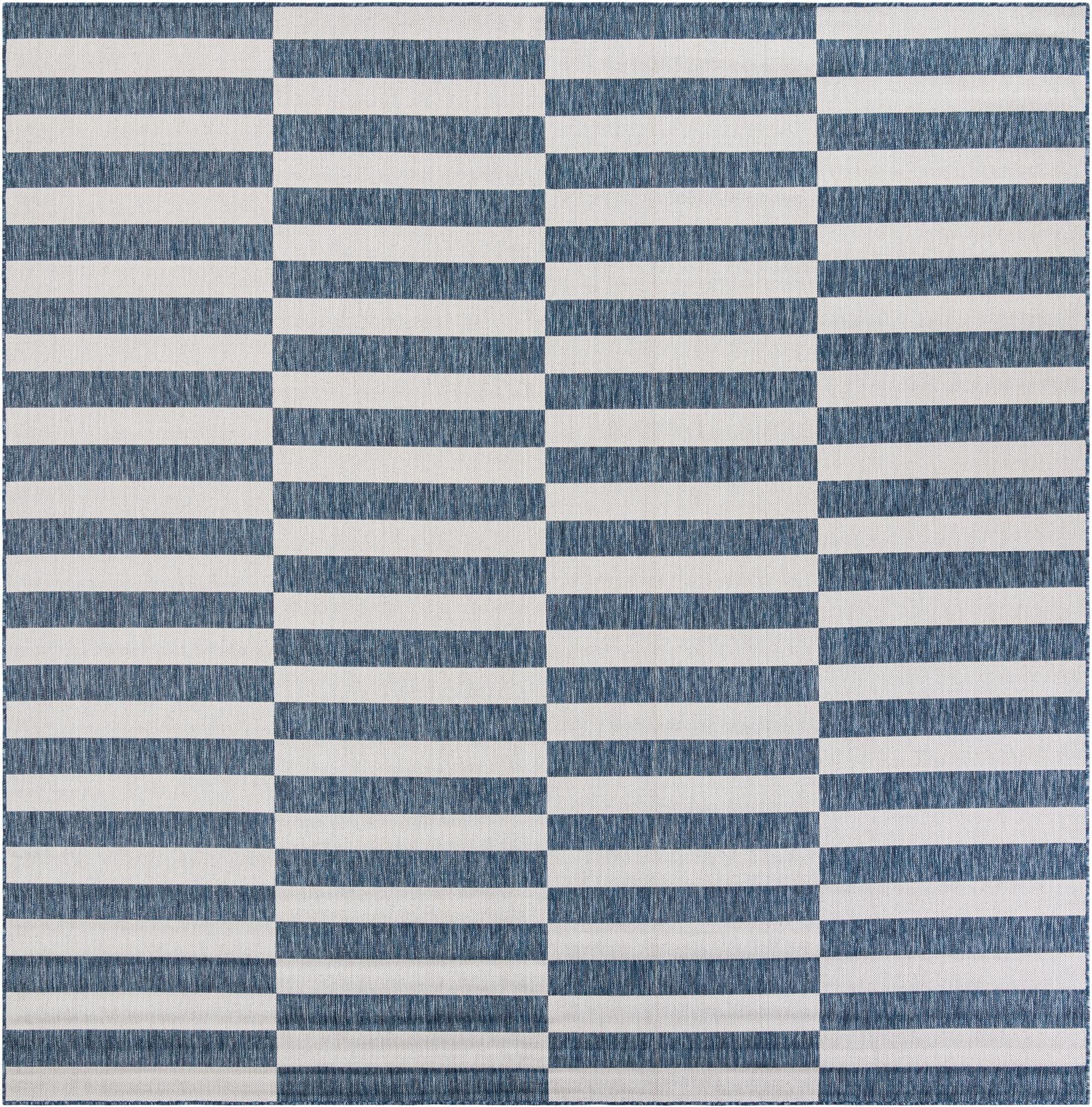  10' x 10'  Washable Ribbon Indoor / Outdoor Square Rug