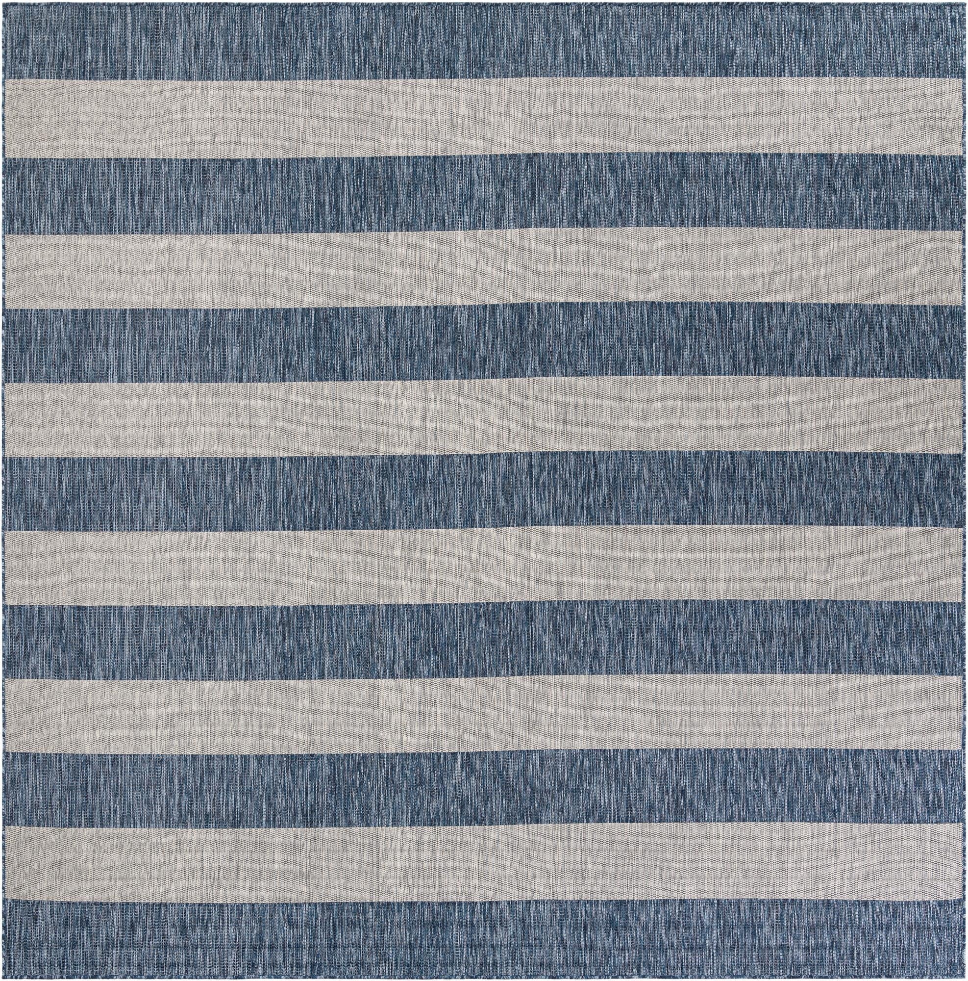  10' x 10'  Washable Ribbon Indoor / Outdoor Square Rug