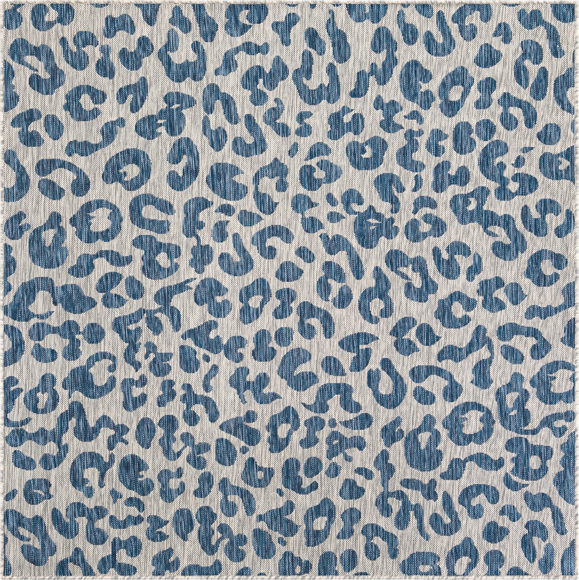  6' x 6'  Washable Safari Indoor / Outdoor Square Rug