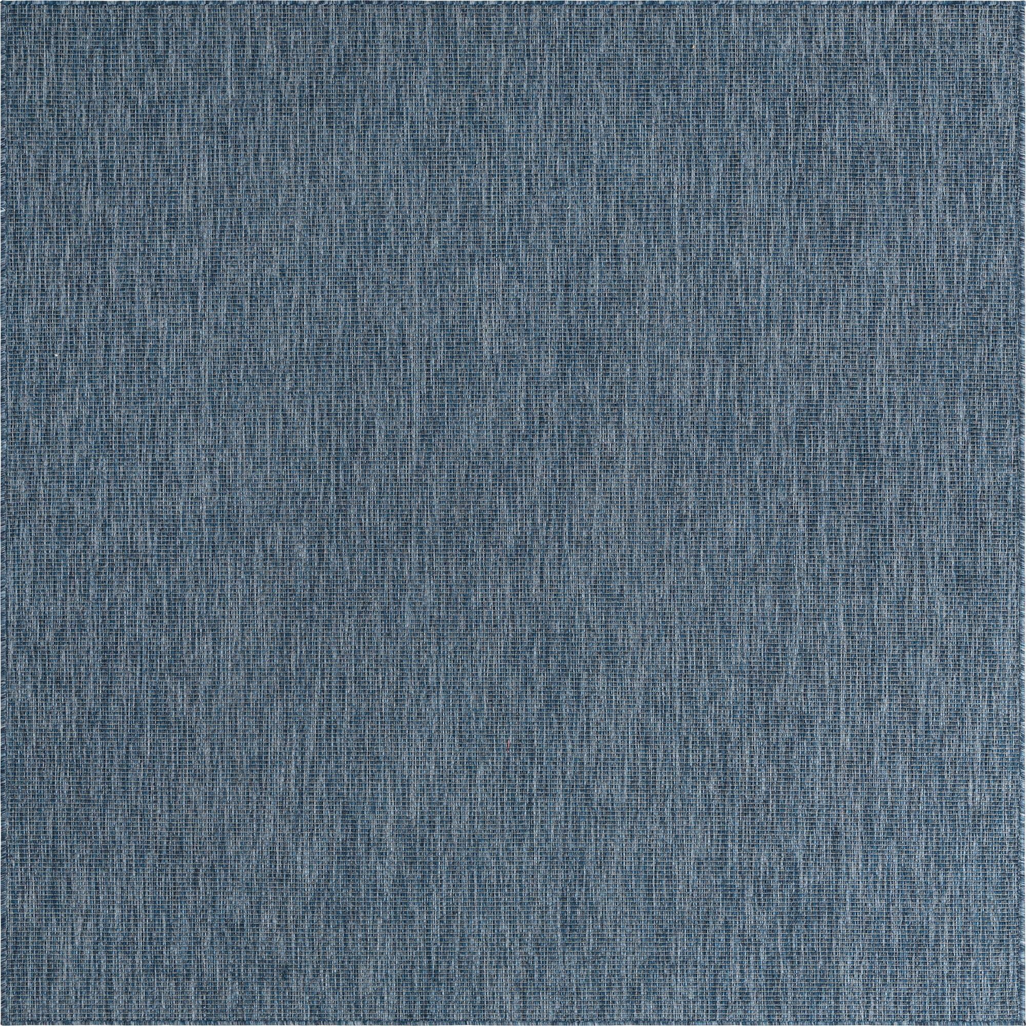  7' 10 x 7' 10  Washable Solid Indoor / Outdoor Square Rug