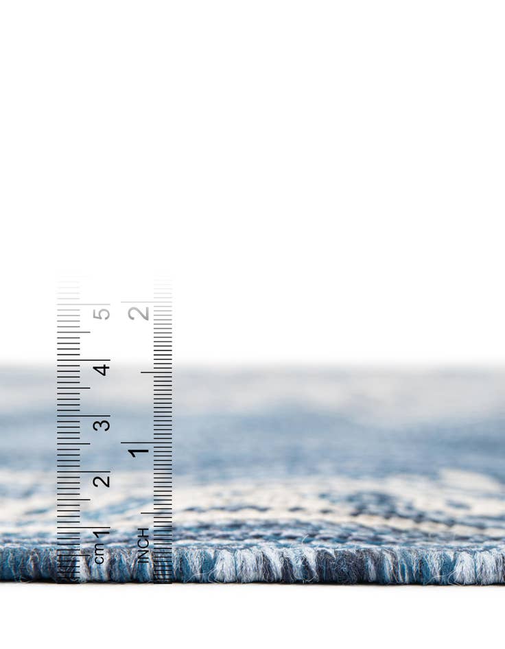 Detail image of  10' x 10'  Washable Traditional Indoor / Outdoor Square Rug