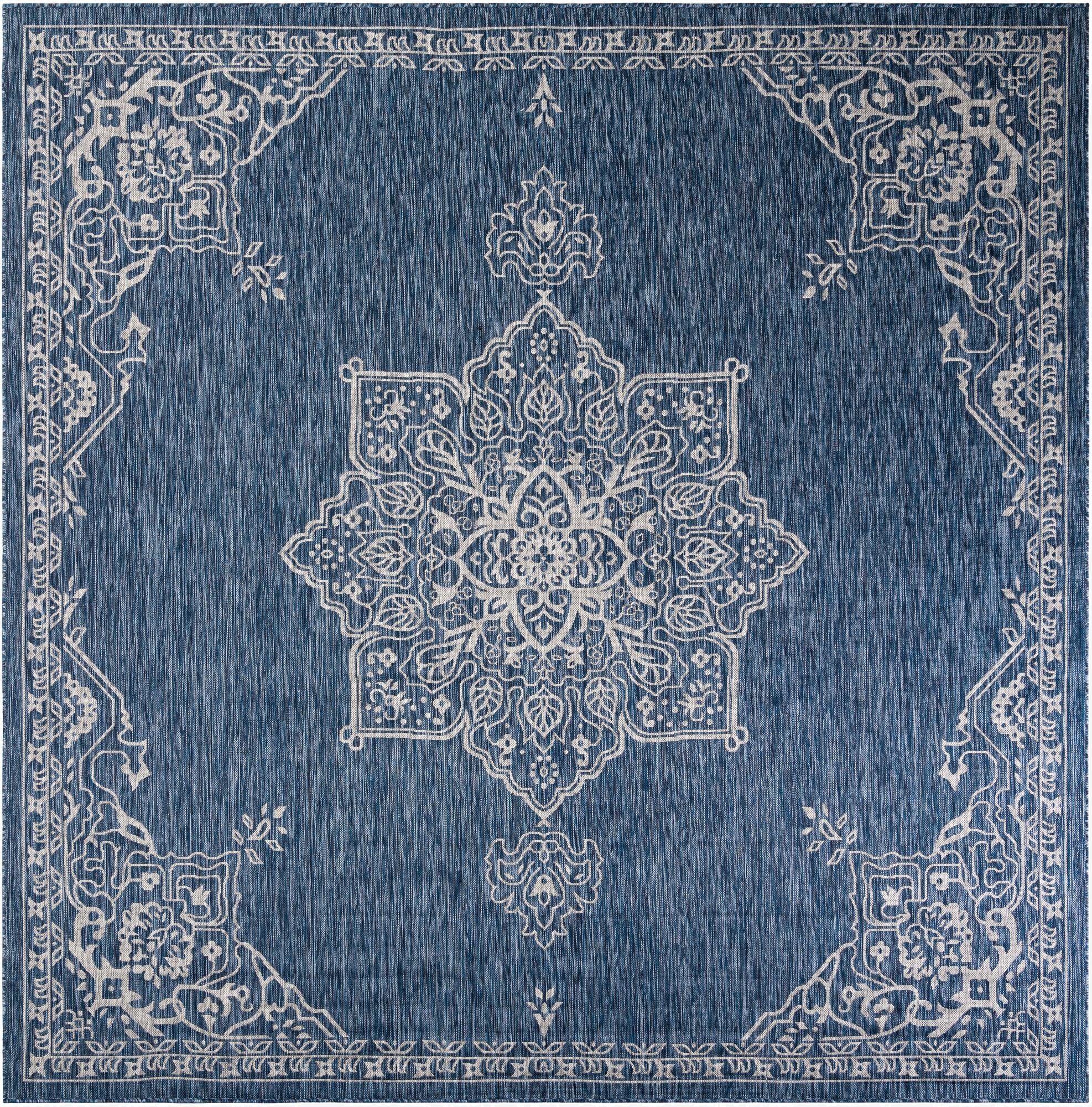 Primary image  10' x 10'  Washable Traditional Indoor / Outdoor Square Rug