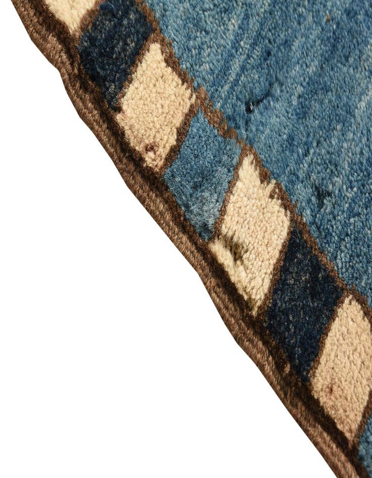 Detail image of  3' 8 x 4' 2  Hand Knotted Shiraz Persian Wool Square Rug