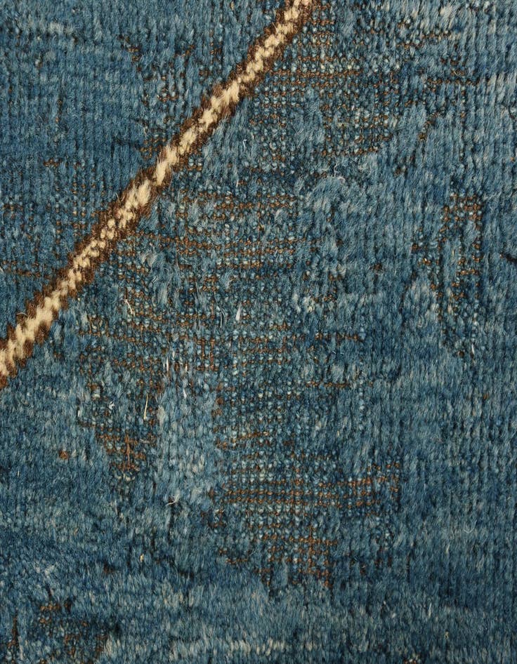 Detail image of  3' 8 x 4' 2  Hand Knotted Shiraz Persian Wool Square Rug