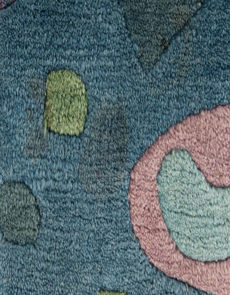 Detail image of  3' 5 x 3' 5  Hand Knotted Tibet Wool Square Rug
