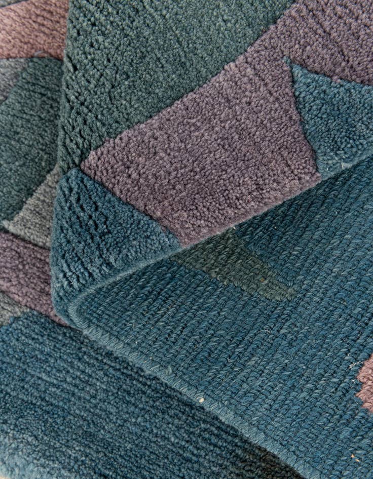 Detail image of  3' 5 x 3' 5  Hand Knotted Tibet Wool Square Rug