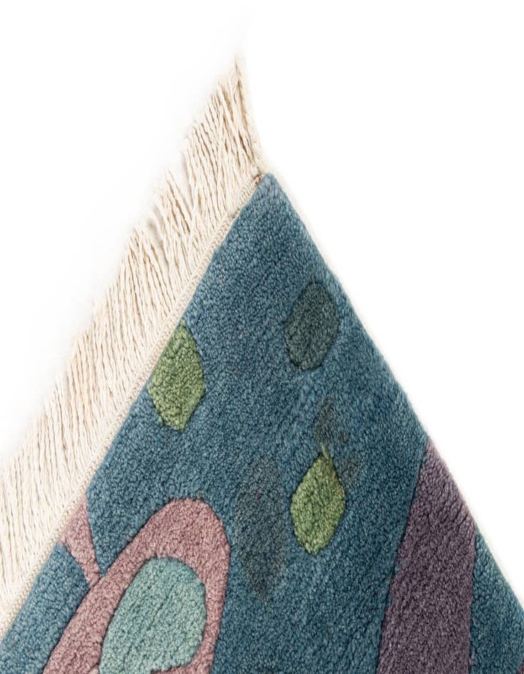 Detail image of  3' 5 x 3' 5  Hand Knotted Tibet Wool Square Rug