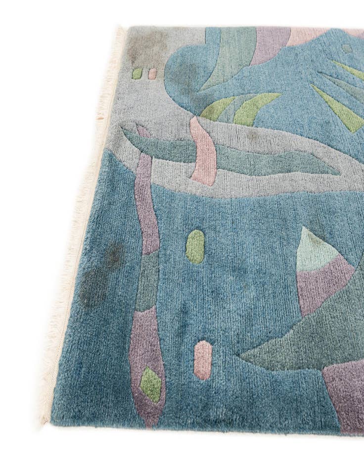 Detail image of  3' 5 x 3' 5  Hand Knotted Tibet Wool Square Rug