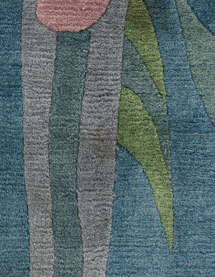 Detail image of  3' 5 x 3' 5  Hand Knotted Tibet Wool Square Rug