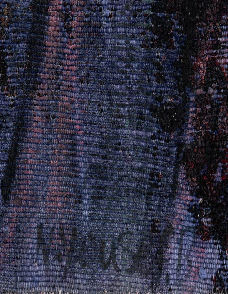 Detail image of  4' 2 x 4' 3  Hand Knotted Ultra Vintage Persian Wool Square Rug