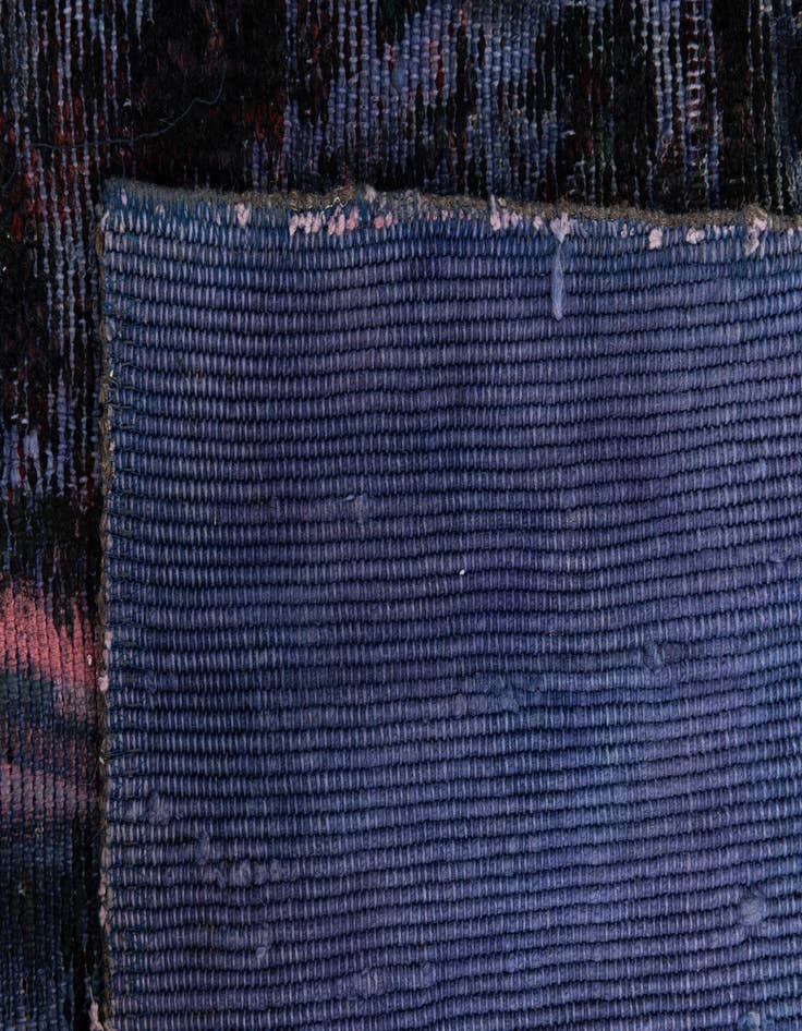 Detail image of  4' 2 x 4' 3  Hand Knotted Ultra Vintage Persian Wool Square Rug