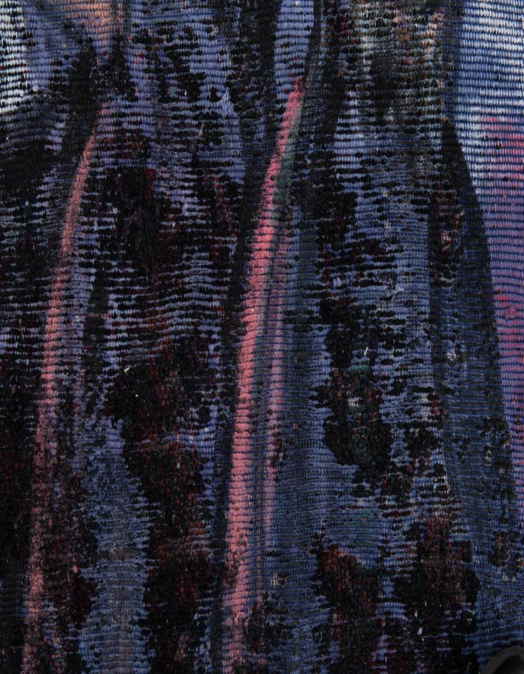 Detail image of  4' 2 x 4' 3  Hand Knotted Ultra Vintage Persian Wool Square Rug