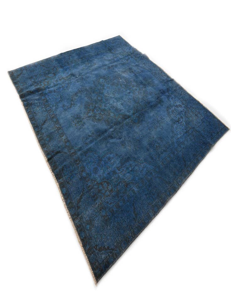 Detail image of  9' 4 x 9' 6  Hand Knotted Ultra Vintage Persian Wool Square Rug