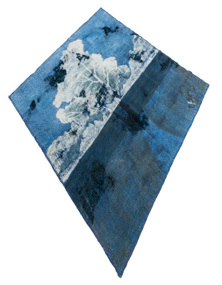 Detail image of  4' 8 x 5' 2  Hand Knotted Ultra Vintage Persian Wool Square Rug