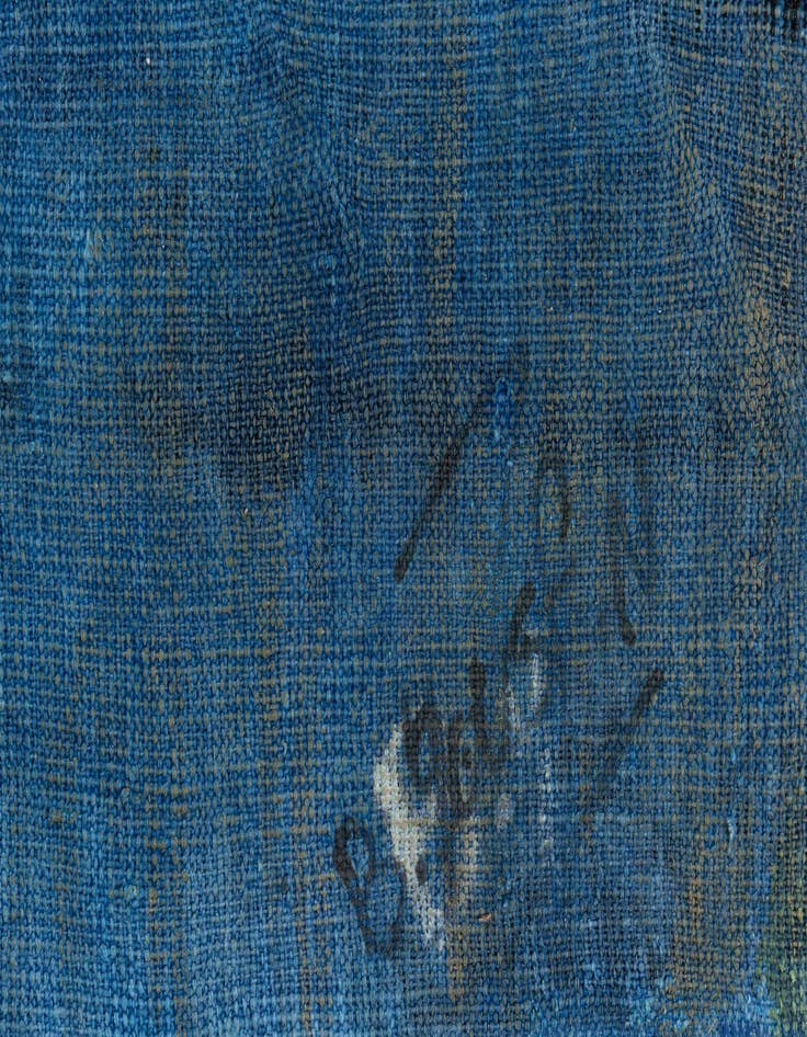 Detail image of  4' 8 x 5' 2  Hand Knotted Ultra Vintage Persian Wool Square Rug