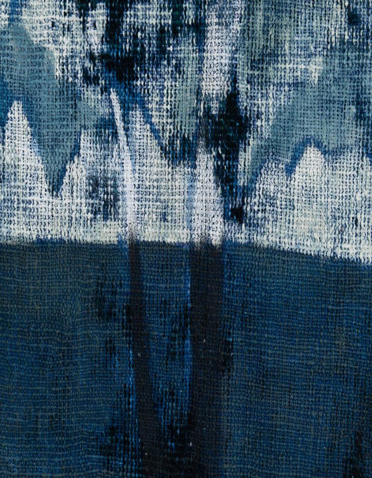 Detail image of  4' 8 x 5' 2  Hand Knotted Ultra Vintage Persian Wool Square Rug