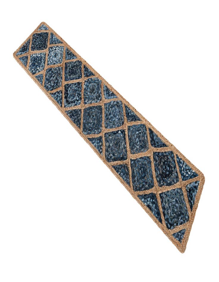 Detail image of  1' 2 x 6' 1  Hand Braided Jute Table Runner Rug