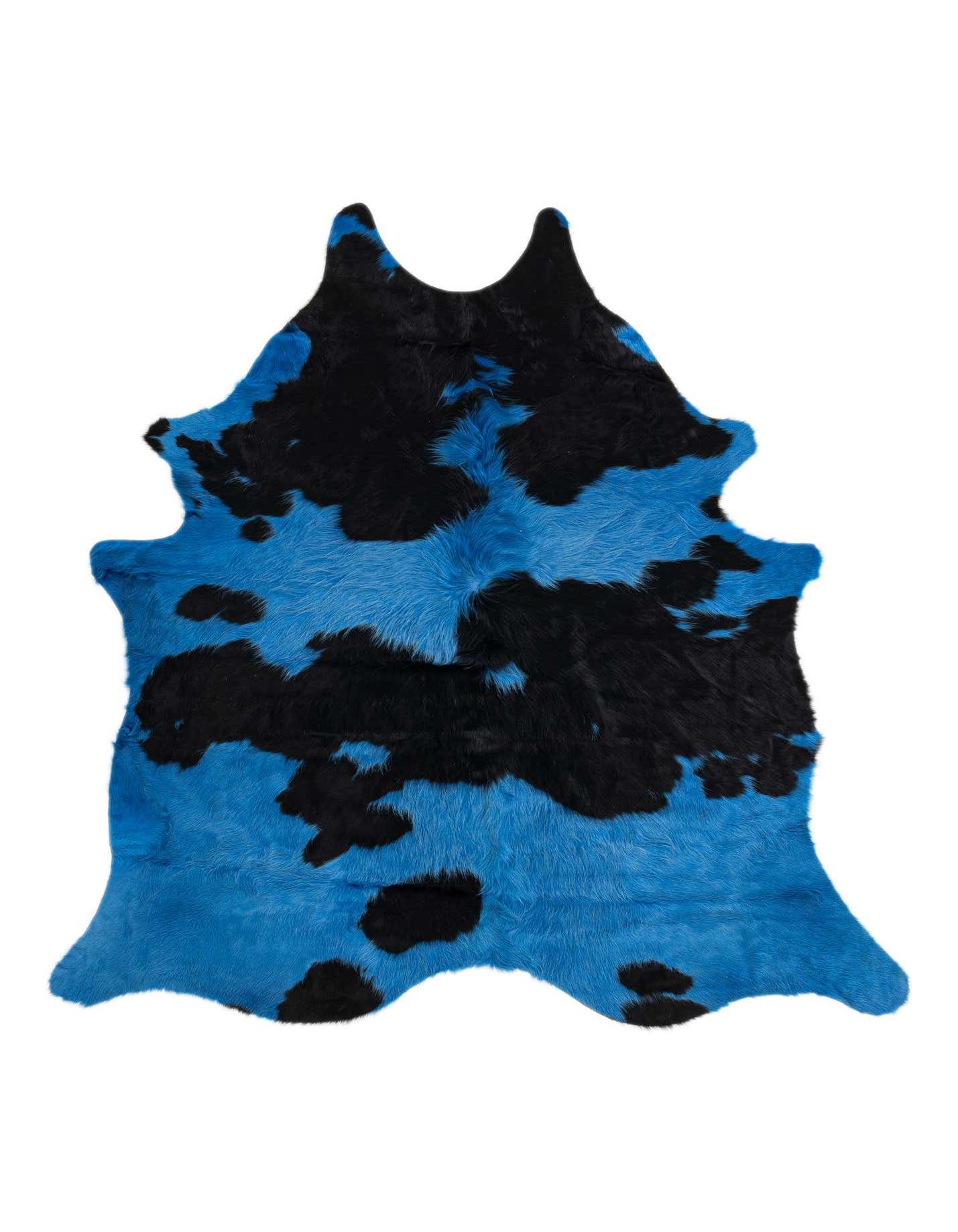 Primary image  5' 10 x 6' 1 Cowhide Leather Table Runner Rug