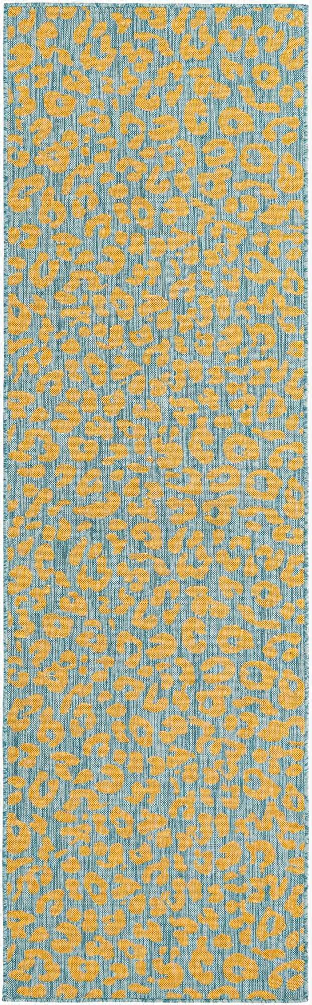  2' 7 x 10'  Washable Safari Indoor / Outdoor Runner Rug