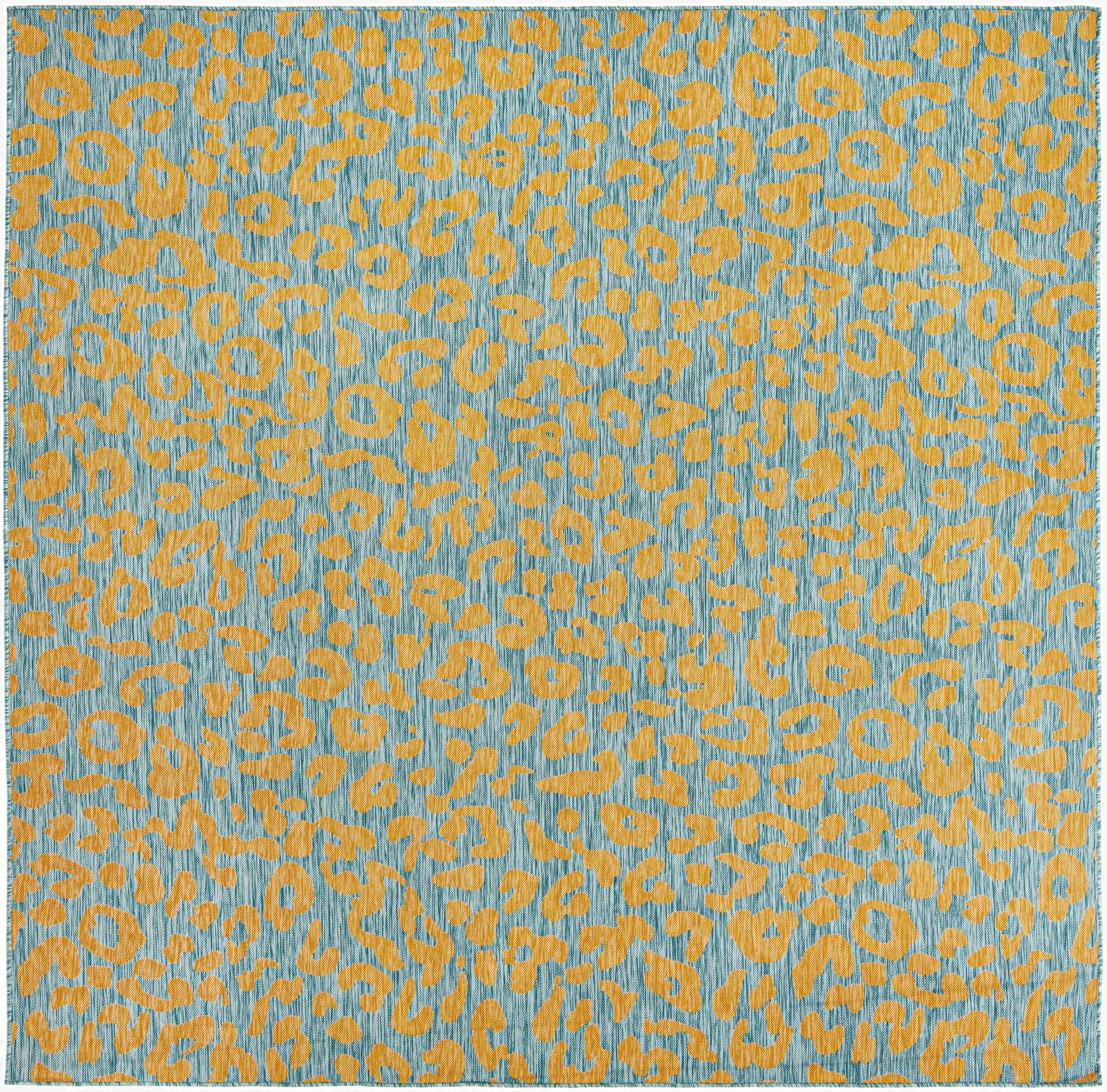  10' x 10'  Washable Safari Indoor / Outdoor Square Rug