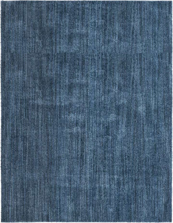 Blueberry Blue 7' 10 x 10' Jill Zarin Shaggy Chic Rug | Rugs.com