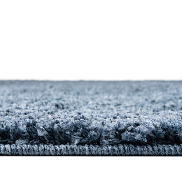 Blueberry Blue 7' 10 x 10' Jill Zarin Shaggy Chic Rug | Rugs.com