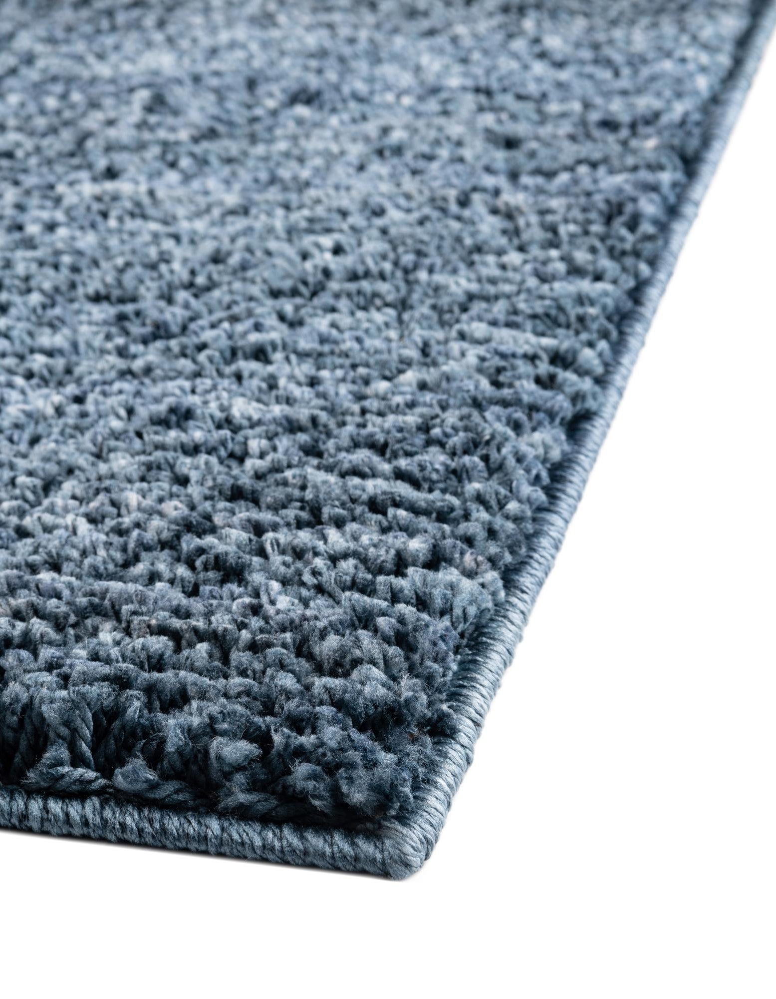 Blueberry Blue 7' 10 x 10' Jill Zarin Shaggy Chic Rug | Rugs.com
