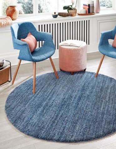  7' x 7' Jill Zarin Shaggy Chic Round Rug