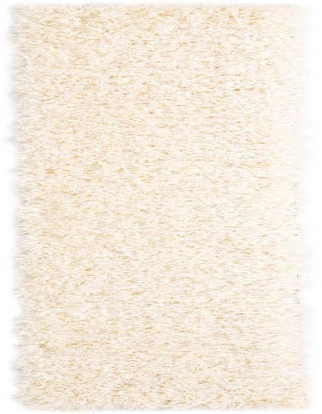 A soft, plush ivory shag runner rug, 10 ft long, ideal for adding comfort and warmth to a hallway.