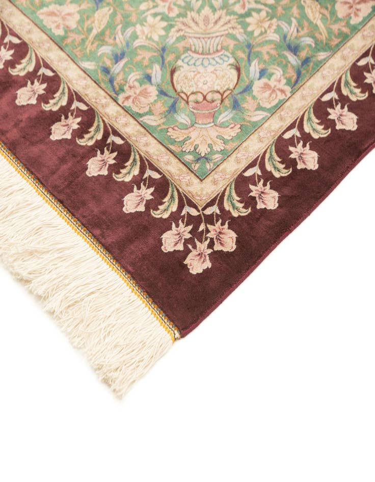 Detail image of  6' 1 x 9' 10 Ghom Design Rug