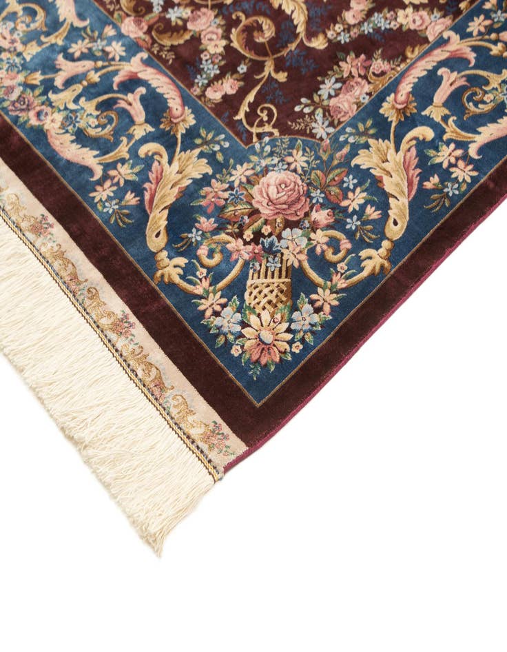 Detail image of  5' 8 x 9' 1 Ghom Design Rug