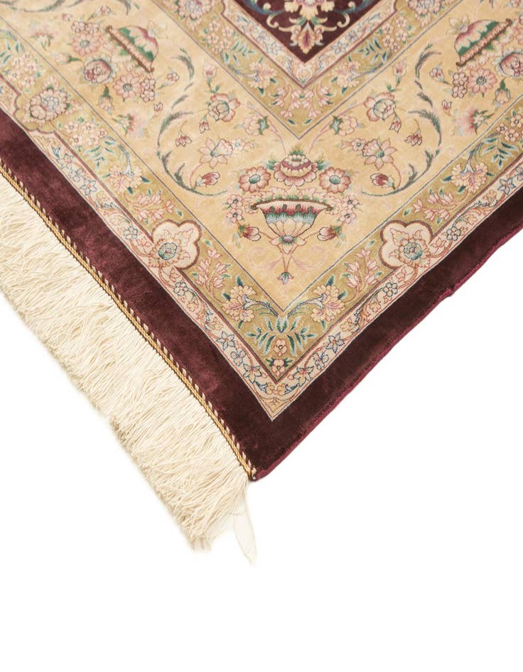 Detail image of  6' 2 x 10' Ghom Design Rug