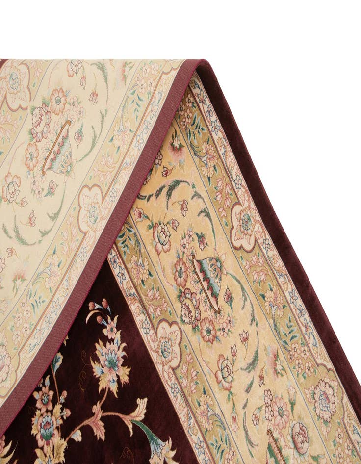 Detail image of  6' 2 x 10' Ghom Design Rug