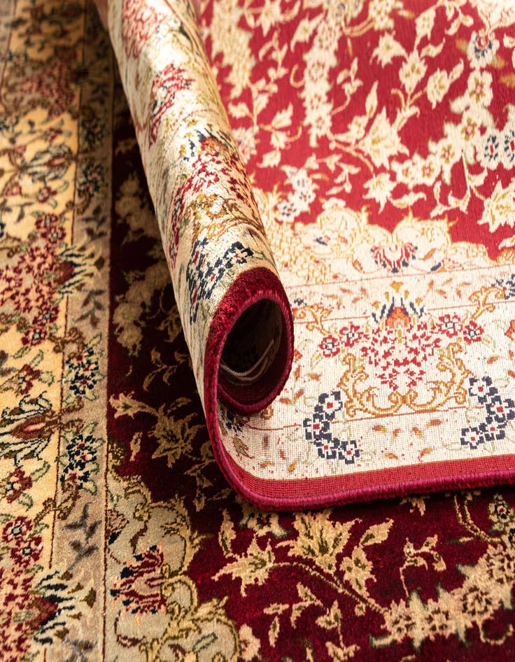 Detail image of  2' 7 x 3' 11 Ghom Silk Rug