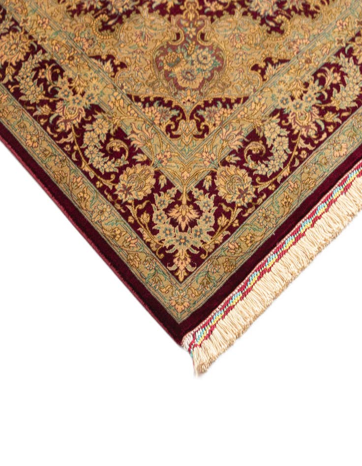 Detail image of  3' 3 x 4' 11 Ghom Silk Rug