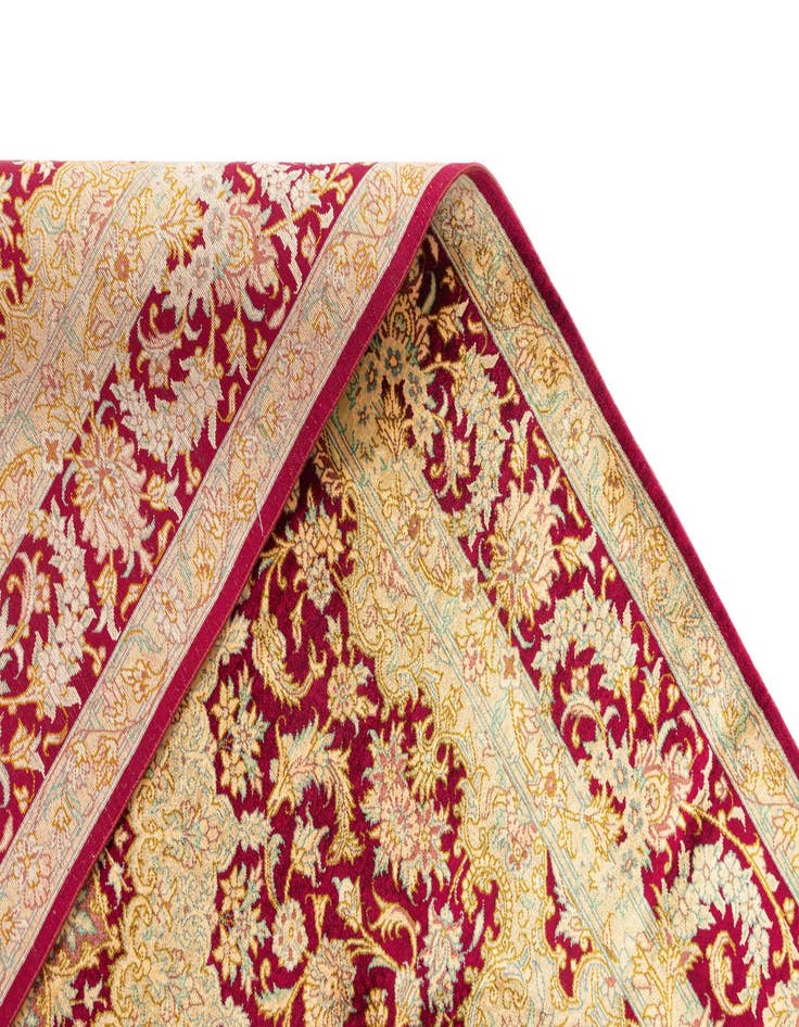 Detail image of  3' 3 x 4' 11 Ghom Silk Rug