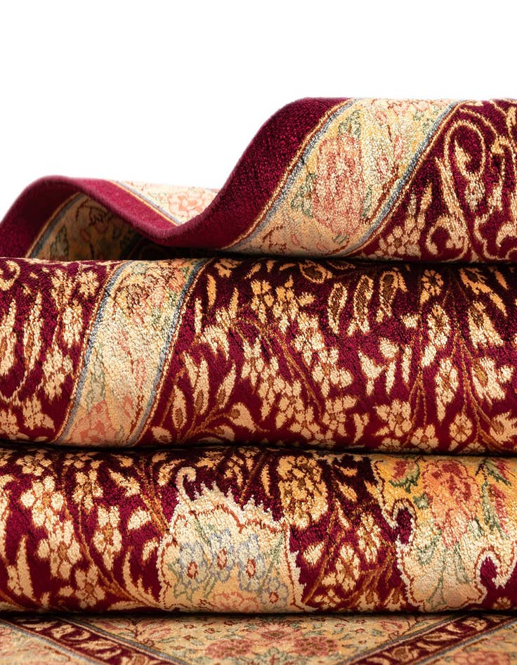 Detail image of  3' 3 x 5' Ghom Silk Rug