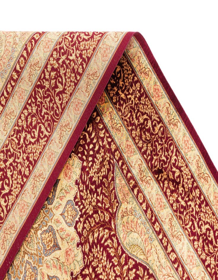 Detail image of  3' 3 x 5' Ghom Silk Rug