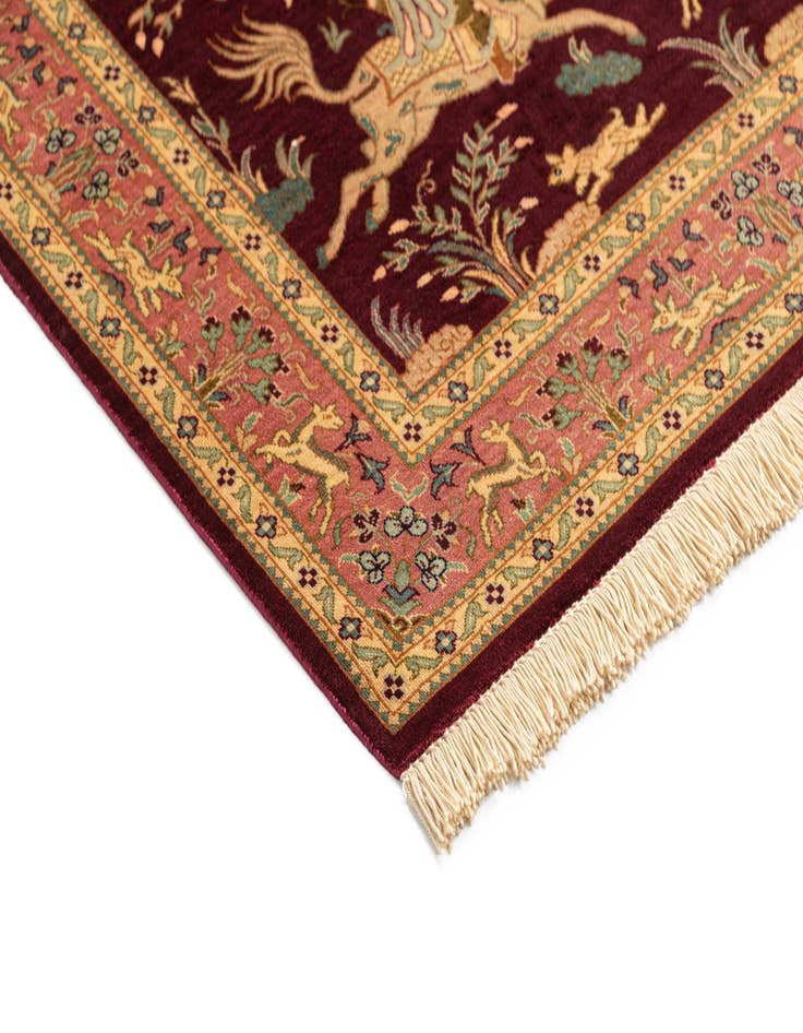 Detail image of  2' 7 x 3' 11 Ghom Silk Rug