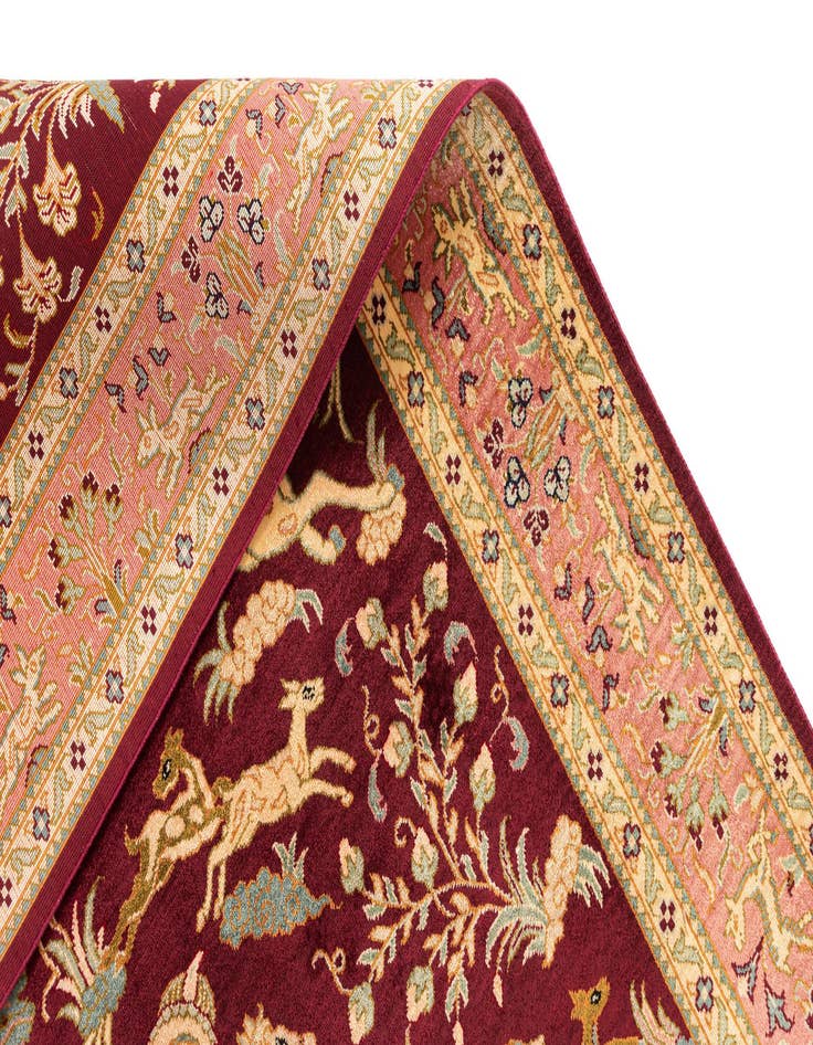 Detail image of  2' 7 x 3' 11 Ghom Silk Rug