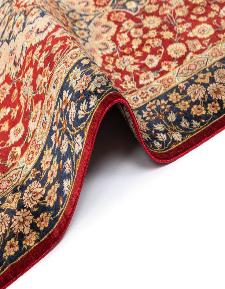 Detail image of  2' 7 x 3' 11 Ghom Silk Rug