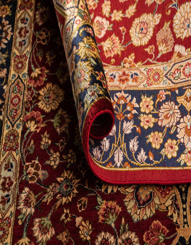 Detail image of  2' 7 x 3' 11 Ghom Silk Rug