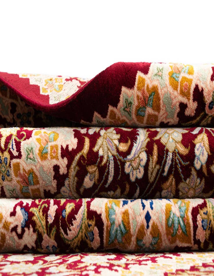 Detail image of  3' 3 x 5' 1 Ghom Silk Rug