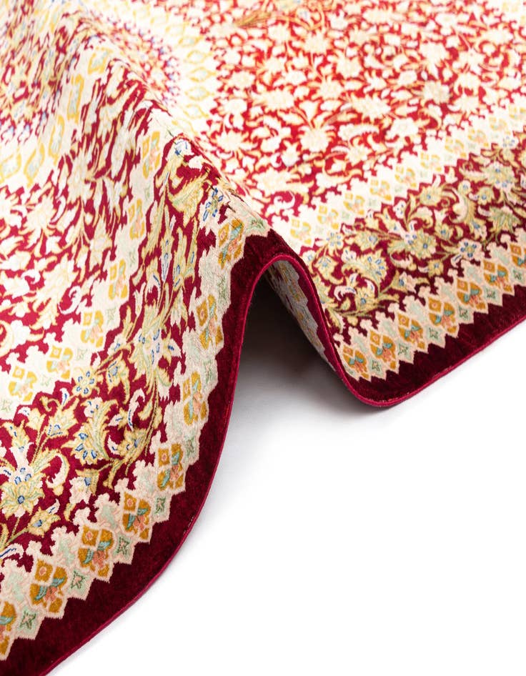 Detail image of  3' 3 x 5' 1 Ghom Silk Rug