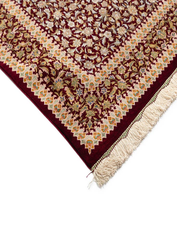 Detail image of  3' 3 x 5' 1 Ghom Silk Rug